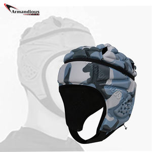 High Quality Durable Soccer Goalie Helmet Soft <b>Padded</b> <b>Rugby</b> Headgear EVA Material Football Helmet with Face Pattern Style - Product Image 3