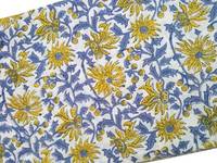 Tissu d'ameublement 100% Coton Fait Main Imprimé Floral au Bloc, Vente en Gros, pour Robes de Nuit, Soutiens-gorge, Culottes, Robes, Sacs et Rideaux