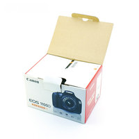 Dossiers en carton ondulé robustes pour accessoires d'appareil photo, avec pelliculage mat, revêtement UV, gaufrage, couleur personnalisée, emballage recyclable