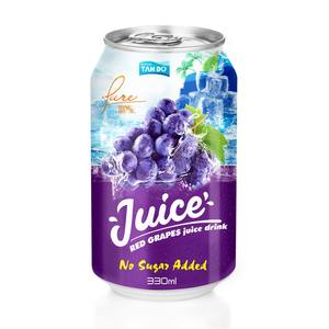 Jus de raisin naturel aromatisé 330 ml, jus NFC du Vietnam, certifié HACCP, fruits tropicaux - Product Image 1