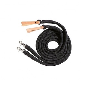 Riendas de caballo de algodón puro de alta resistencia, cabestro ecuestre cómodo y duradero y Cuerda de plomo para montar - Product Image 1