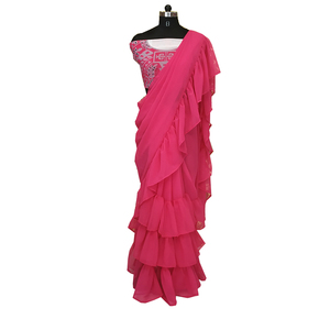 Vêtement ethnique Saree Party Wear Apparelgarment - Product Image 1