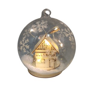 Adornos Navideños <span class=keywords><strong>Esferas</strong></span> Navideñas <span class=keywords><strong>Blancas</strong></span> Lisas Vacías Adornos de Bolas de Cristal - Product Image 5
