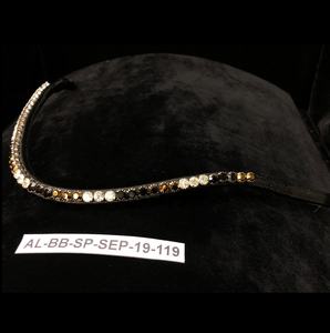 Bandas de navegación duraderas hechas a mano con accesorios de caballo de cuero indio ostentosos de cristal múltiple - Product Image 1