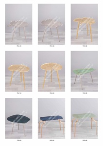 Table basse triangulaire moderne avec pieds en forme d'épingle, plateau en métal, design minimaliste, écologique, durable, pour la maison, l'hôtel, le salon - Product Image 4