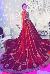 BEAUTIFUL CAFTAN DRESS WITH EMBROIDERY OF DABKA, CRYSTAL GLASS BEADS,GLASS STONE WORK FOR PARTY-WEAR @ 2022 - Product Image 2