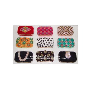 Zari Broderie Décoratif Dame Main Embrayage Sac À Main - Product Image 1