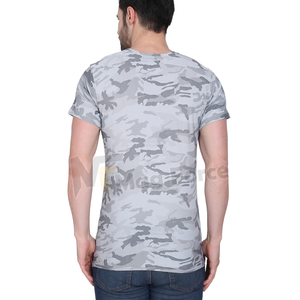 เสื้อยืดผู้ชายคอกลมแขนสั้นพิมพ์ลายสำหรับผู้ชายเสื้อยืดผ้าฝ้ายโพลีเอสเตอร์ออกแบบได้ตามต้องการ - Product Image 2