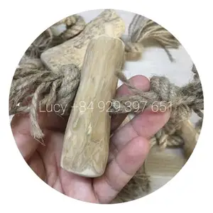 Hot Pet Suppliers 2023! Real Coffee Wood Chew with Chews Rope/ Dog Toy Made of Coffee Wood/ Dog Chewtoy with Rope Ms. Lily +84 9