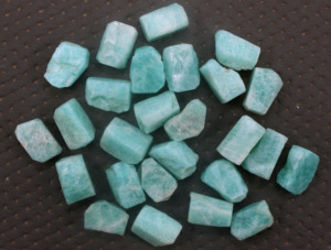 อัญมณีคริสตัล Amazonite ธรรมชาติขนาด18-20มม. คุณภาพยอดเยี่ยมทำเครื่องประดับหลวมๆ10ชิ้น - Product Image 2