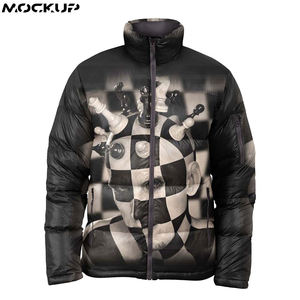 High Quality <b>Men's</b> Stand Collar Puffer <b>Jacket</b> Customized New Design Windproof and Top <b>Sale</b> Coated Processing - Product Image 3