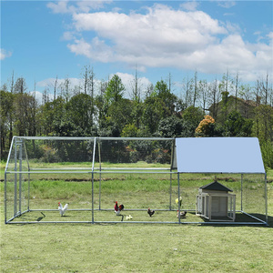 Düğme kapatma ile büyük nefes demir tavuk Coop Walk-In kanatlı kafes hayvan desen ev tasarımı - Product Image 6