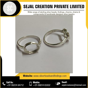 Élégant 925 Sterling Silver Women's Fashion Ring de haute qualité perle chaîne perles composants de bijoux Style de charme élégant - Product Image 2