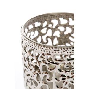 Porte-bougie en aluminium de haute qualité avec finition argentée pour la décoration de la maison, des mariages et de Noël - Product Image 5