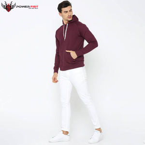 Sweats à capuche pour hommes, coupe classique, logo personnalisé, 100% coton, molleton lourd, couleur unie, couleur personnalisée numérique, teinture unie - Product Image 2