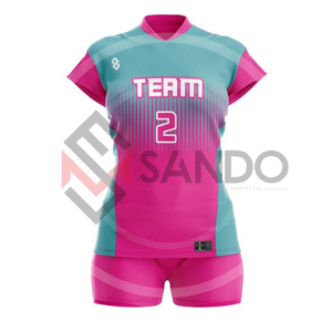 Conjunto de Uniforme de Voleibol al por Mayor para Mujer, Uniforme Deportivo de Poliéster con Impresión de Logotipo Personalizado - Product Image 3
