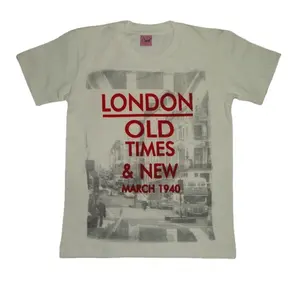 最新のカスタムデザイナーコレクションファンシーファッショナブルなスタイル半袖ボーイズプリントTシャツ