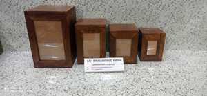 HIGH QUALITY WOODEN POLISHED FOUR DIFFERENT SIZE of CREMATION URN by BRASSWORLD INDIA - Product Image 5