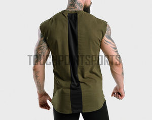 Camiseta de tirantes sin mangas con estampado de logotipo personalizado para hombre, camiseta de viaje para gimnasio - Product Image 6