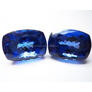 Tanzanite, pierre de naissance de décembre, fabrication de bijoux, tanzanite naturelle, forme rectangulaire, taille facetée, qualité supérieure, tanzanite bleu foncé, OEM - Product Image 6