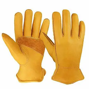 皮革工作耐热劳动保护手安全手套工业工作花园建筑力学