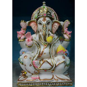 Ganapati Murti-mármol blanco para uso doméstico - Product Image 1