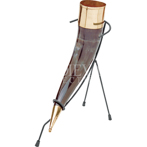 Handmade Viking Drinking Horn Best Selling Export Quality Handicraft Buffalo Horn Animal Style Bone Carving <b>Souvenir</b> From India - Product Image 2