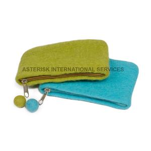 Sac à main mini en feutre Asterisk FP-151, fait main, style anglais, pour femme, 100% pure laine de Nouvelle-Zélande, fermeture éclair, portable, hiver - Product Image 3