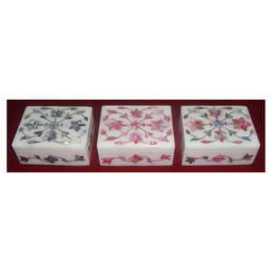Serpillière de décoration à personnaliser Multiple, conteneur décoratif, incrustation de marbre, boîte d'emballage cadeau - Product Image 1