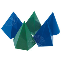 Ensemble de polygones géométriques creux 3D multicolores en plastique PLOMA pour enfants de 5 ans et plus, unisexe, autres jouets éducatifs (10 cm)