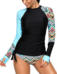 Excellent Women Rash Guard Léger Sans Couture Respirant Haute Qualité Meilleur Design - Product Image 3