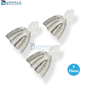 3 Pièces Porte-empreintes Dentaires Grand Perforé Endo D'instruments Chirurgicaux - Product Image 2
