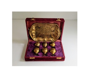 Suministros para iglesia, suministros de Iglesia, de latón, estilo VINTAGE, con bolsa de terciopelo - Product Image 1