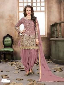 Salwar Kameez en soie Bollywood 2022, robe de designer indienne et pakistanaise, Punjabi Dhoti, tenue de fête, collection Eid, robe pour occasions spéciales - Product Image 5
