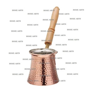 Tetera de café martillada de cobre con mango de latón Cafetera de té de Calidad exclusiva para accesorios Tale Top - Product Image 3