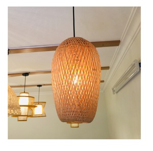 Lámpara de Bambú Decoración del Hogar Estilo Artesanal - Busca una Lámpara de Bambú Natural y de Diseño (Ms Sandy [Ws0084587176063] - Product Image 1