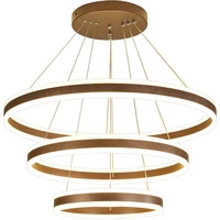 OEM ODM Lustre Moderne Anneaux Rond Lustre Pendentif Lampe Décoration Salon Lustre Acrylique Lumière