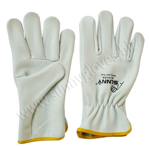 Best Price Customize Logo Goat Skin Leather Working <b>Driver</b> <b>Gloves</b> - Product Image 4