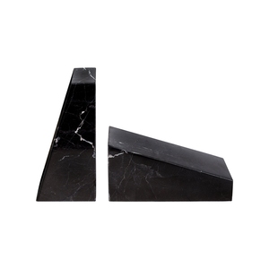 Porte-livres décoratifs en marbre noir SH Stone pour la décoration de la maison et du bureau - Product Image 4