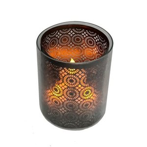 Sevintage — bougie commémorative à la cire de soja et paraffine de soja, pilier à couleur unique sans flamme pour pots en verre, 7 jours - Product Image 1