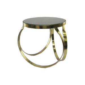 Mesa auxiliar de diseño moderno, sala de estar mate para metal chapado en cobre, muebles para el hogar - Product Image 4