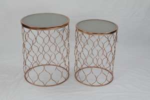 Vente chaude Design d'intérieur personnalisé Style de vie de luxe Tables d'appoint en bois anciennes gigognes Fabrication indienne - Product Image 5