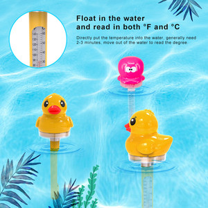 Thermomètre de <span class=keywords><strong>canard</strong></span> 2 en 1, alimenté par énergie solaire, pour étang, <span class=keywords><strong>piscine</strong></span>, thermomètres flottants - Product Image 4