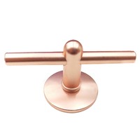 Gagang Pintu Geser Dapur Model Euro T, Gagang Kabinet, Kenop Tarik, Warna Rose Gold HOWTOOL C206-GR Garansi 1 Tahun Taiwan Gratis