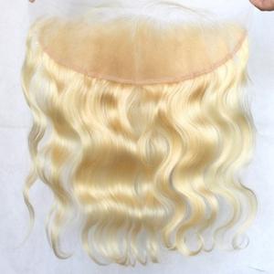 Blond 613 fermeture frontale 20 pouces vierge Remy cheveux humains doux indien wefted vagues élégant Style de vague - Product Image 1