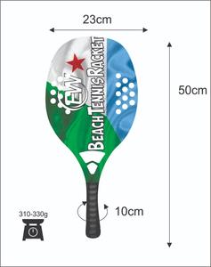 Raquettes de beach tennis sur mesure 100% carbone fibre de verre pour padel/aspaddle avec logos et combinaisons de couleurs 320-340g 50cm - Product Image 2