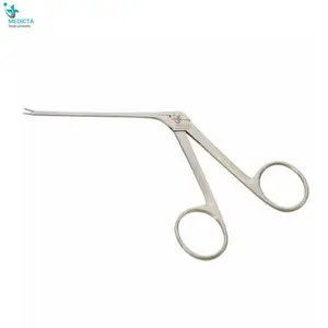 BELLUCCI Micro Ear Scissors, Very Delicate, Straight, Working Length 8 cm / Stainless Steel