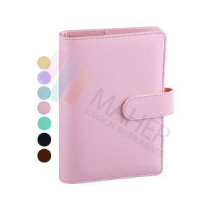 Mahersi กระเป๋าใส่เอกสารกันน้ำใช้ได้ทั้งชายและหญิงกระเป๋าหนังผ้าใบใส่เงินสดมีซิปกระเป๋าใส่แฟ้มใส่เงินติดโลโก้ดอกไม้มุก - Product Image 4