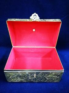 Brass Wood Reliquary <b>Box</b> for Religious Use - Product Image 2