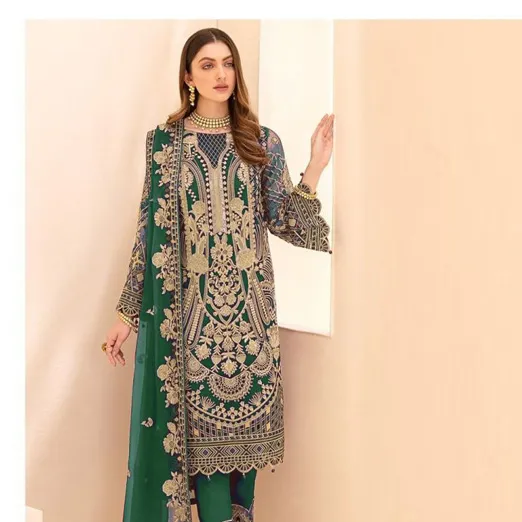 Salwar kameez terno dupatta, indiano & paquistanês senhoras vestuário bordado pedra trabalho rede de seda atacado preço baixo